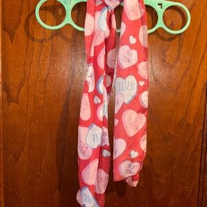 Valentine's Heart Print Scarf